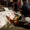 Protesters Hold Candlelight Vigil For Syria In Washington Square Park